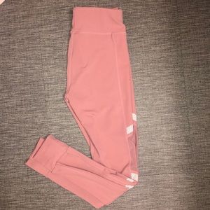 Pink mesh leggings